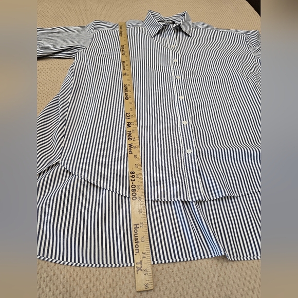 Zara Blue and White Striped Shirt Tunic Style Dress Oversized Size Small Medium - Picture 10 of 14